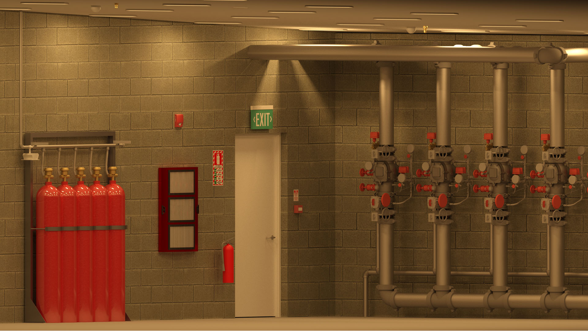 3D Fire Sprinkler Design